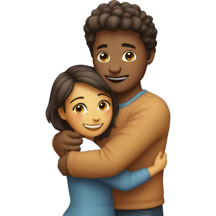 Couple hug  emoji