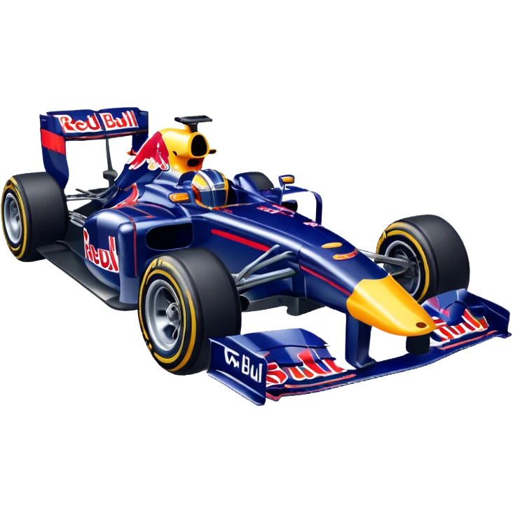 Red Bull F1 car driving emote emoji