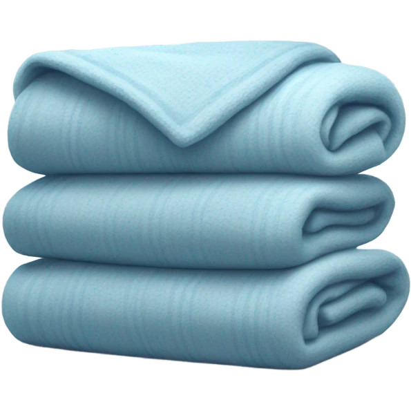 Light blue blanket emoji