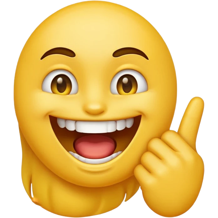 Emoji mordiéndose el dedo emoji