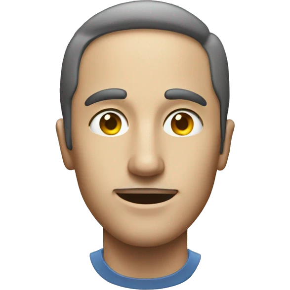 A man's face being scanned  emoji