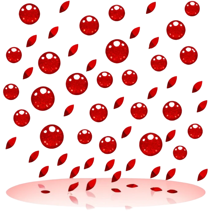 red glitter office emoji