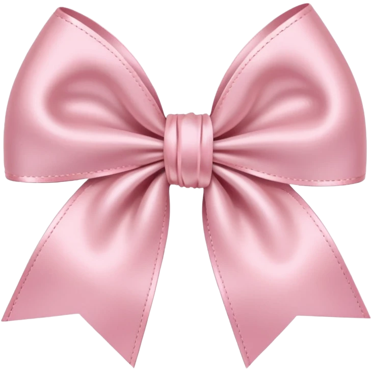 light pink ribbon bow emoji
