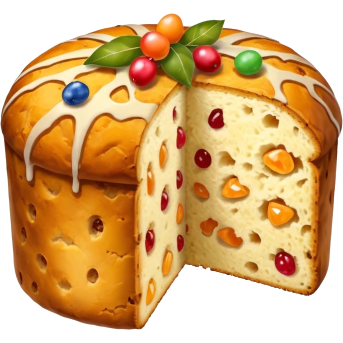 slice of classic panettone emoji