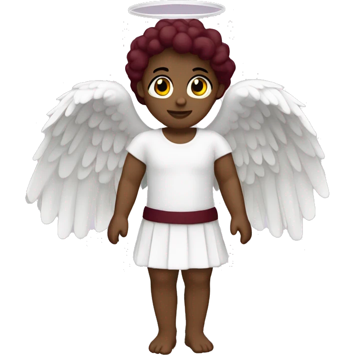 burgundy white angel emoji