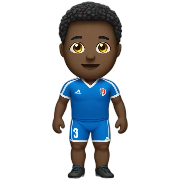 Nigérien avec un maillot de foot emoji