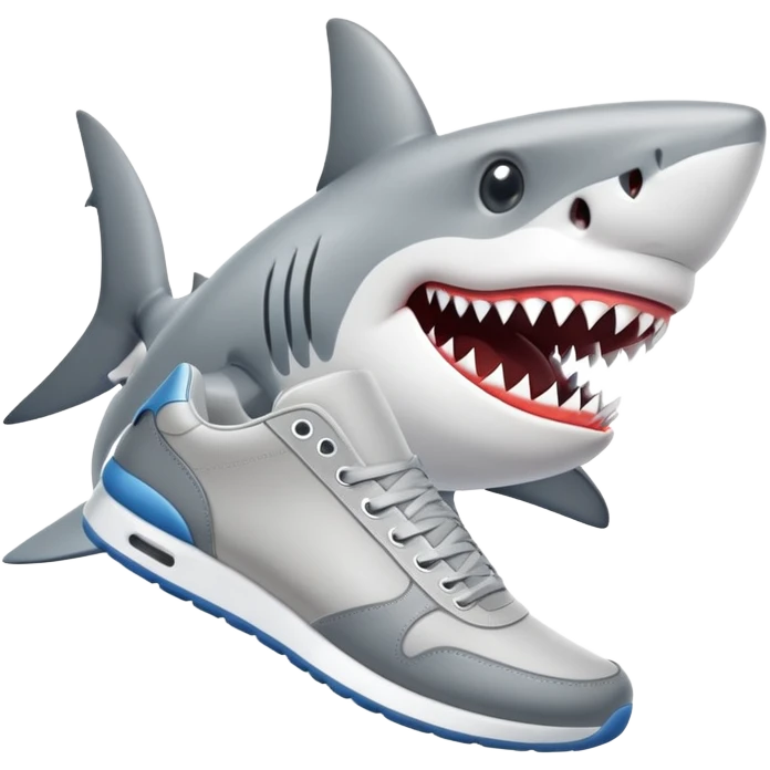 SHARK IN SNEAKERS emoji