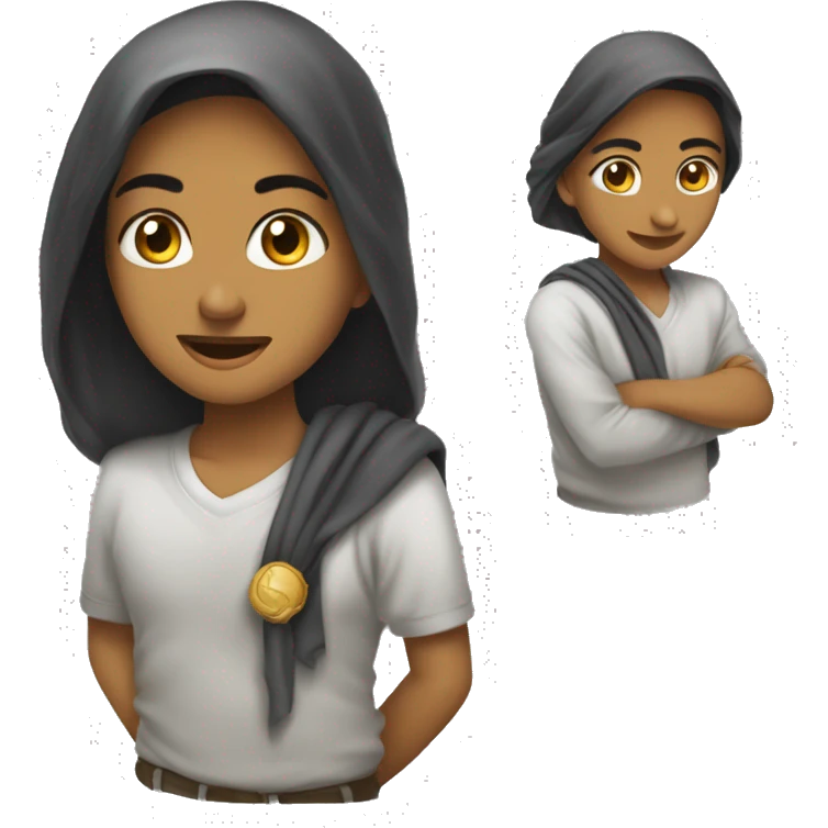 دائرة بلون ازرق فاتح مع علامة صح بيضاء داخل الدائرة emoji