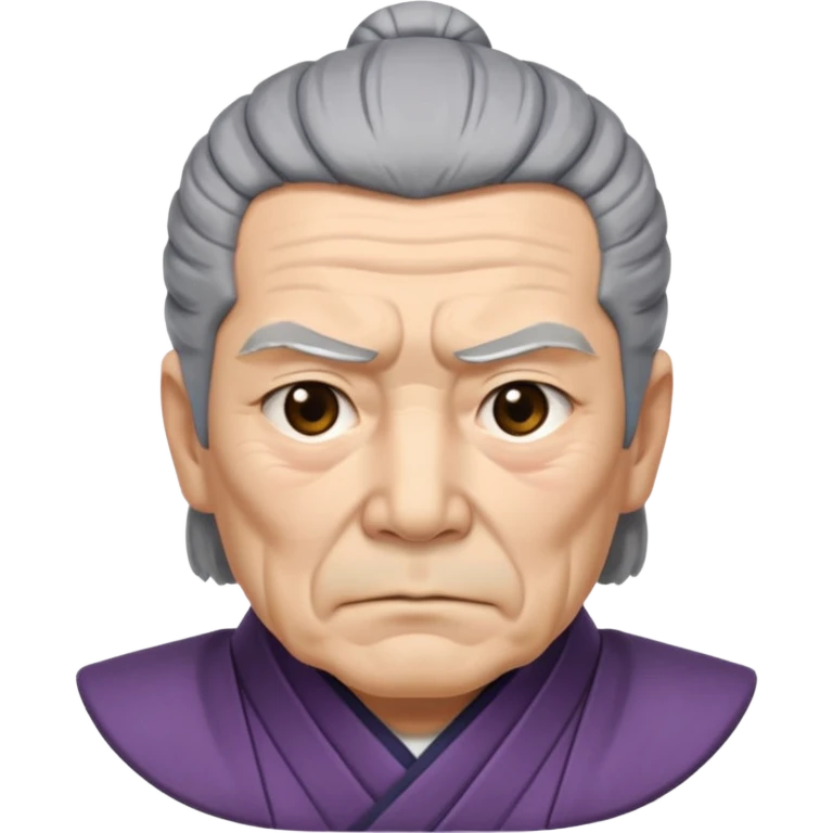 Japanese Castle Lord, old, half body emoji