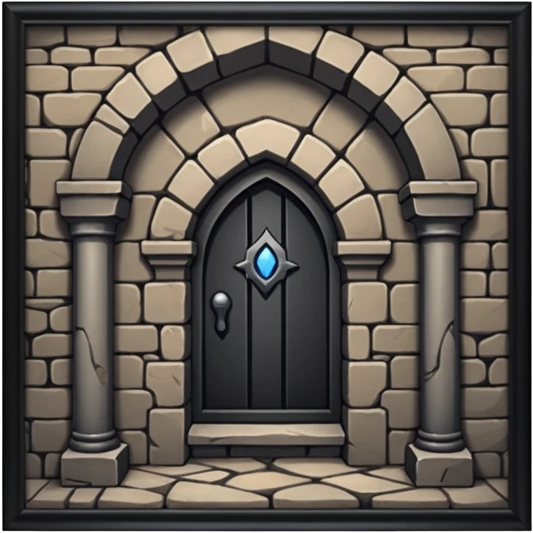 dungeon room in castle room emoji