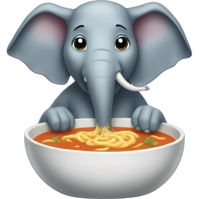 soup elephant  emoji