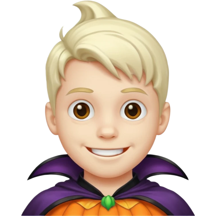 boy with hallowen costumes emoji