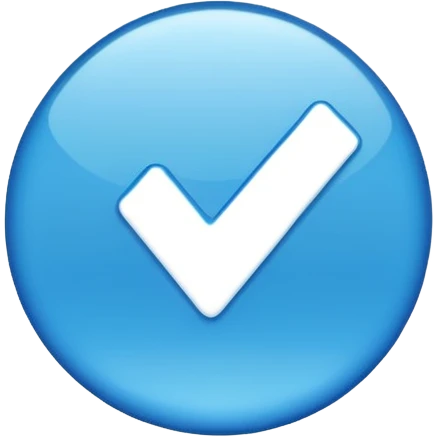 Ferificado azul emoji