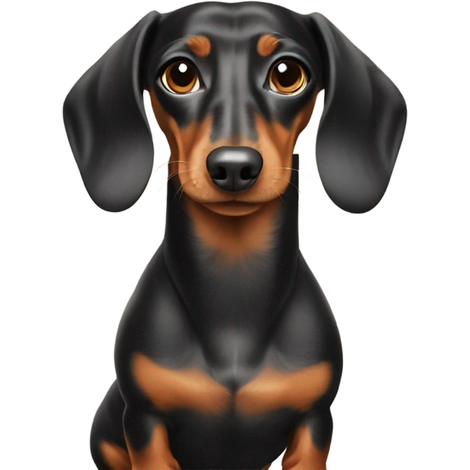 Dachshund with porche emoji