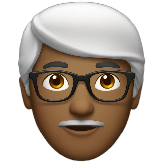 muslim with black glasses emoji