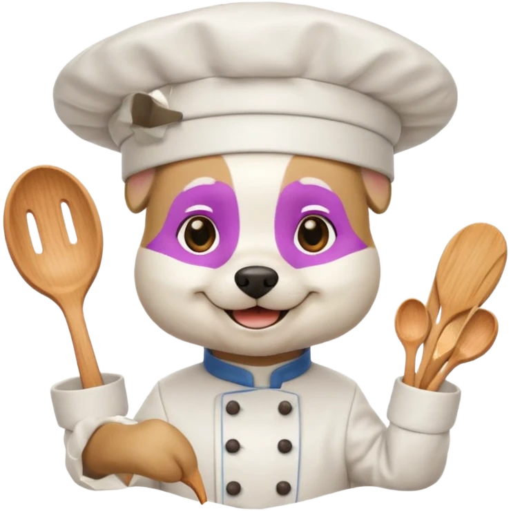 chef white dog emoji