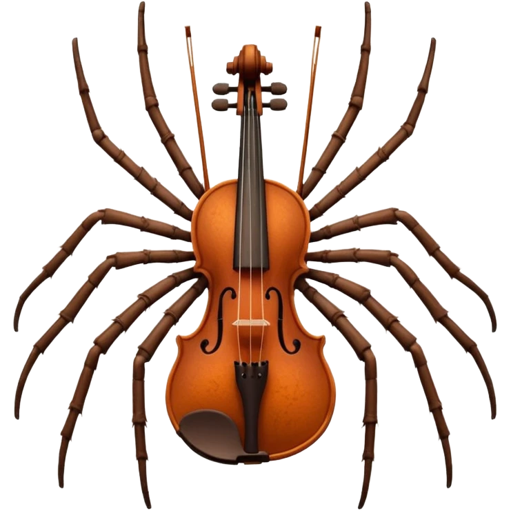 Violin spider emoji