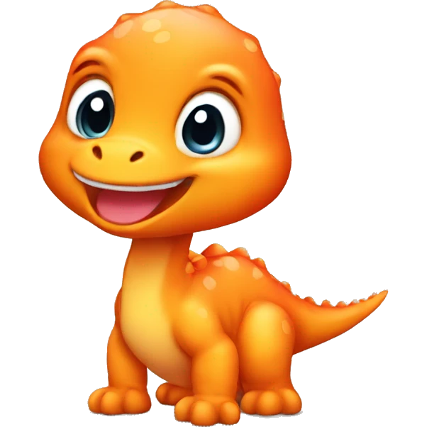 baby orange Dinosaur emoji