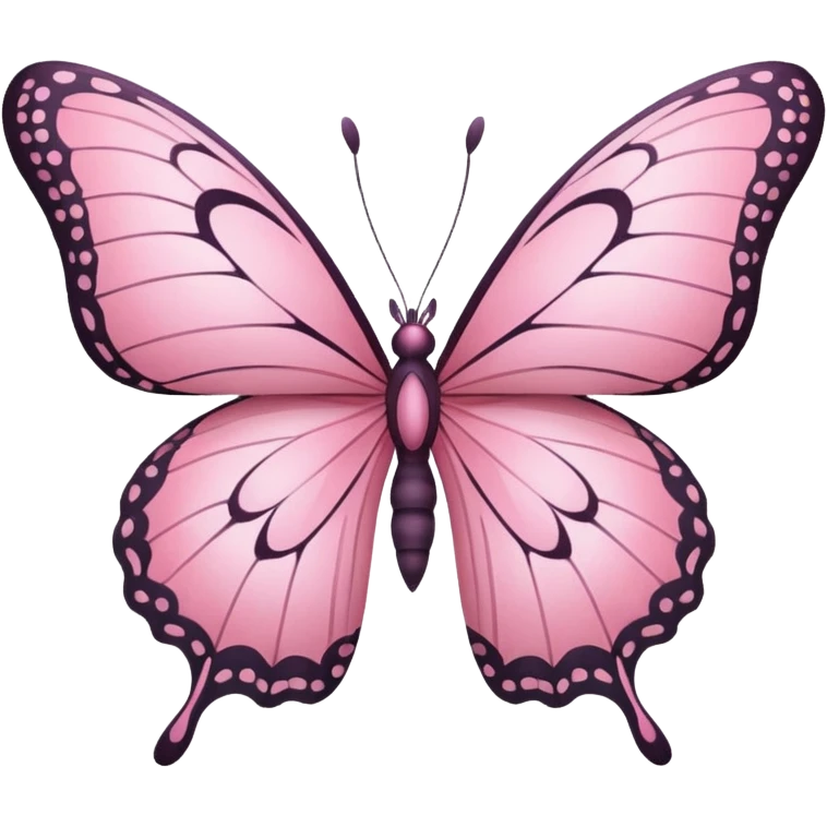 Pink butterfly emoji