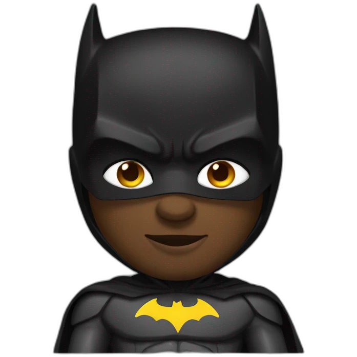 Black batman emoji