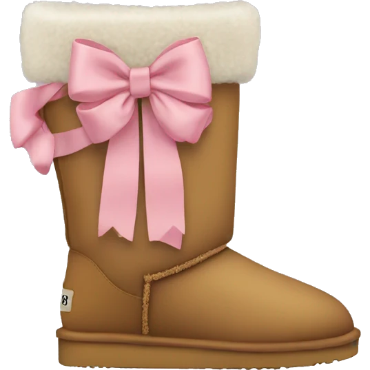 uggs with bows on them emoji