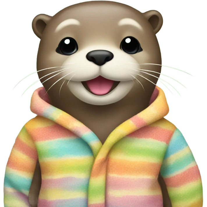 Otter wearing pajamas emoji