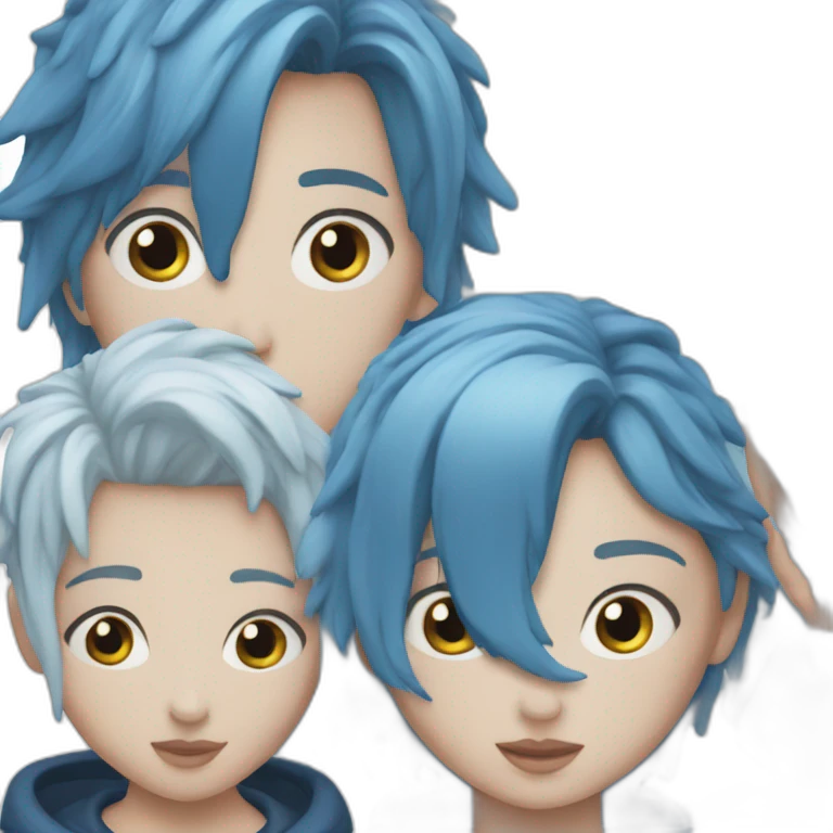 Blue is the warmest color emoji
