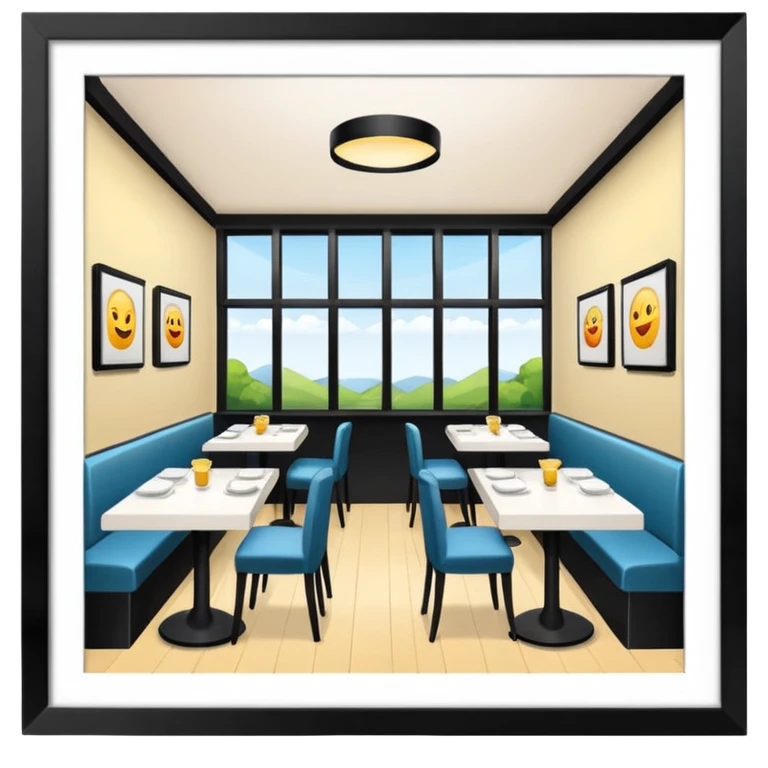 healthy restaurant from outside emoji