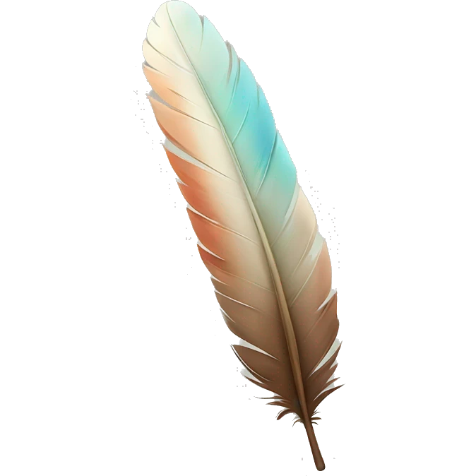 feather and sheet emoji