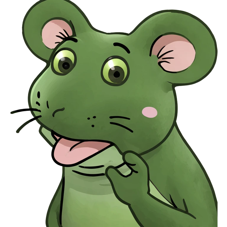 Mouse blowing kiss  emoji