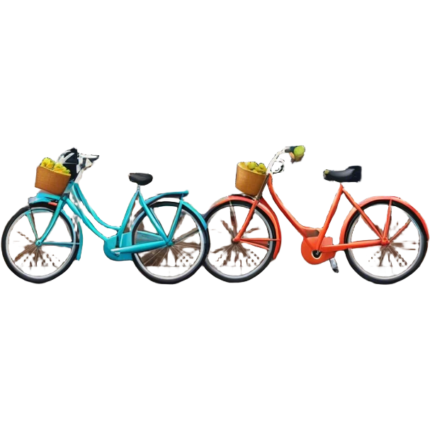 Cinematic Realistic Amsterdam Canal Houses Landmark Emoji, featuring narrow, gabled facades in vibrant colors reflecting on the calm canal waters, with bicycles lining the cobblestone streets. emoji