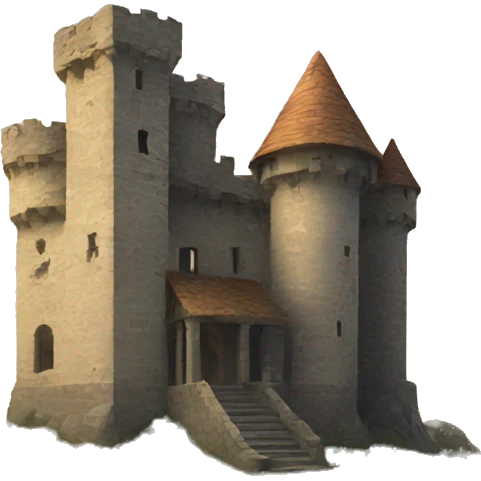 Old abandoned castle  emoji