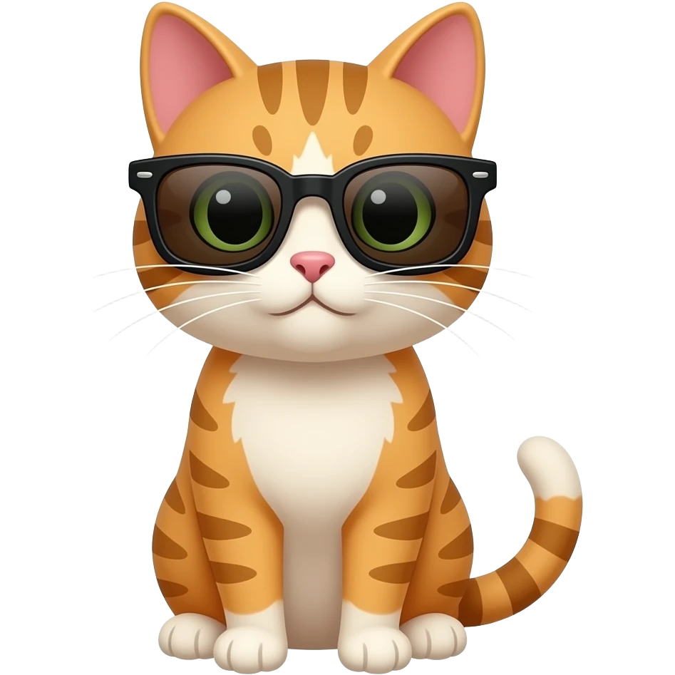 Cat wearing sunglasses emoji