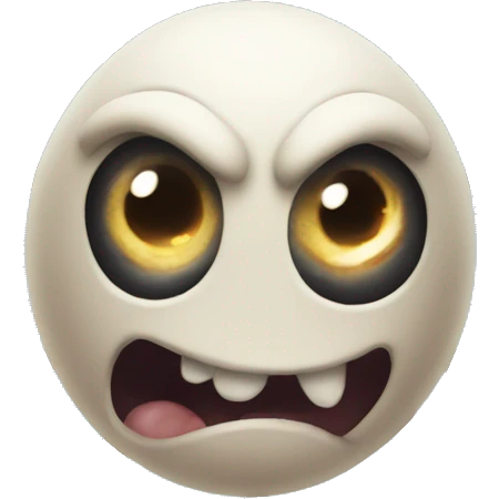 scary momo watching out of a window emoji