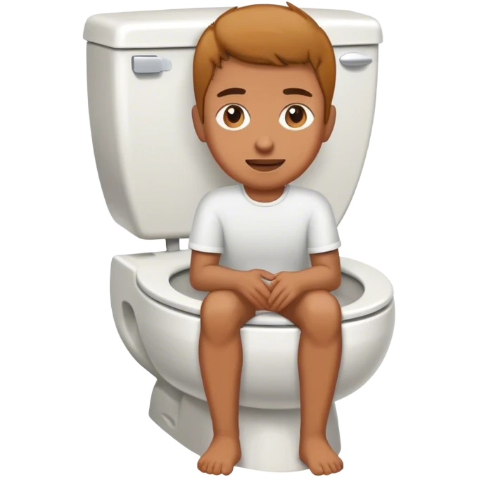 on a toilet emoji