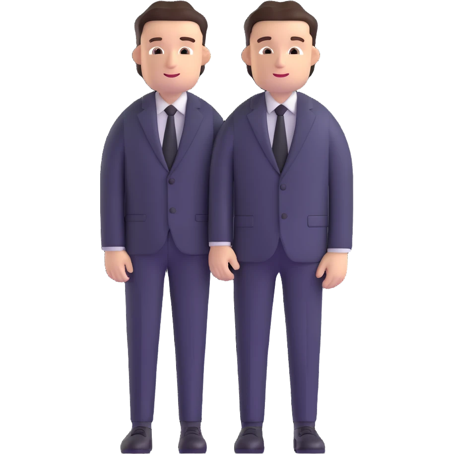 man wearing a suit with black horizontal stripes emoji