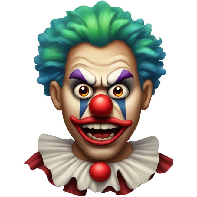 Angry clown  emoji