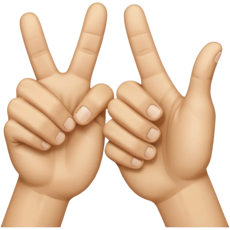 I want two tumbs up like it's done with two hands, it should be the other side od the hand emoji