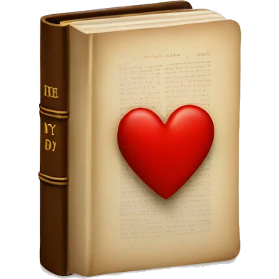 Bible with a heart  emoji
