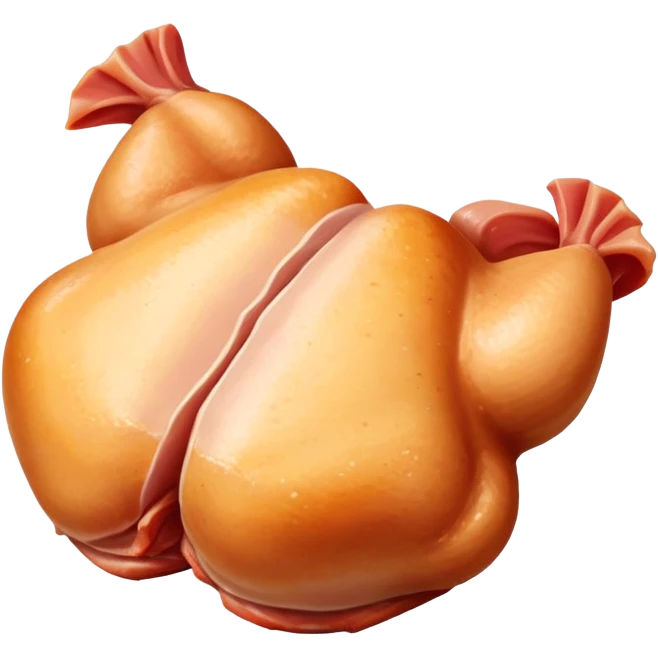 Cooking ingredient raw single chicken thighs  emoji