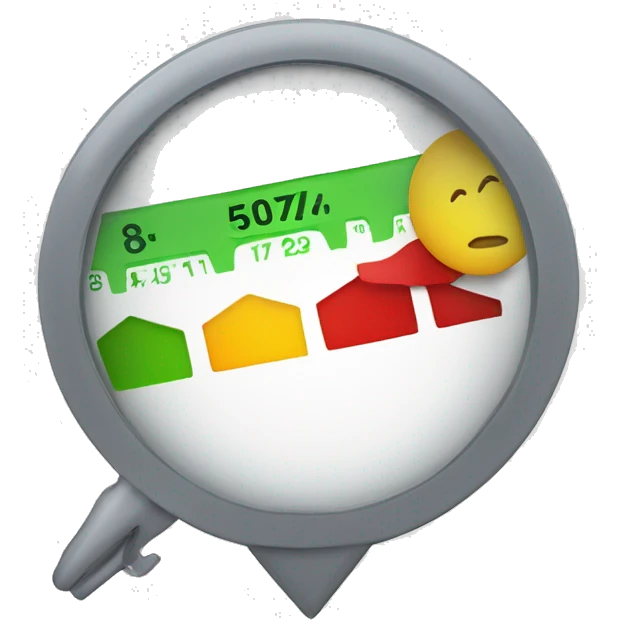 credit score grafic emoji