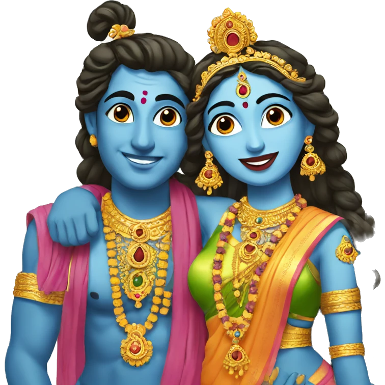 Radha Krishna  emoji
