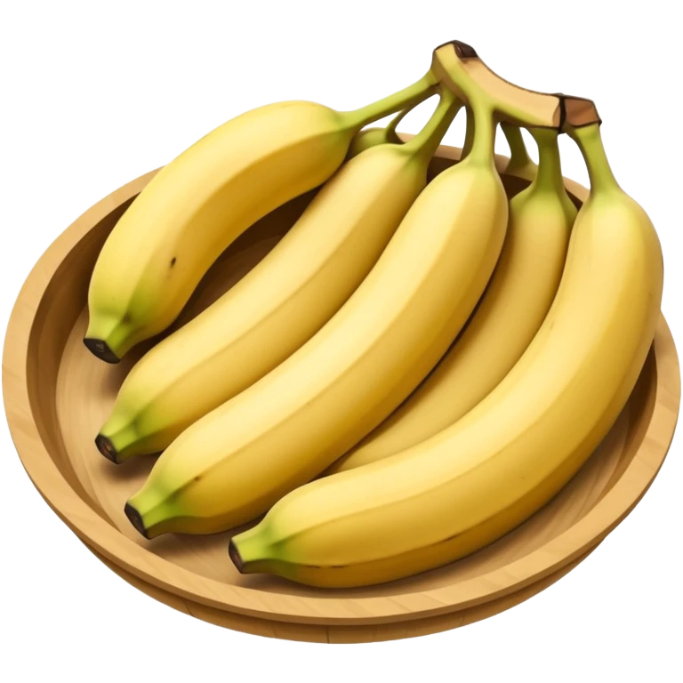 Panquecas em um prato redondo com rodelas de banana emoji