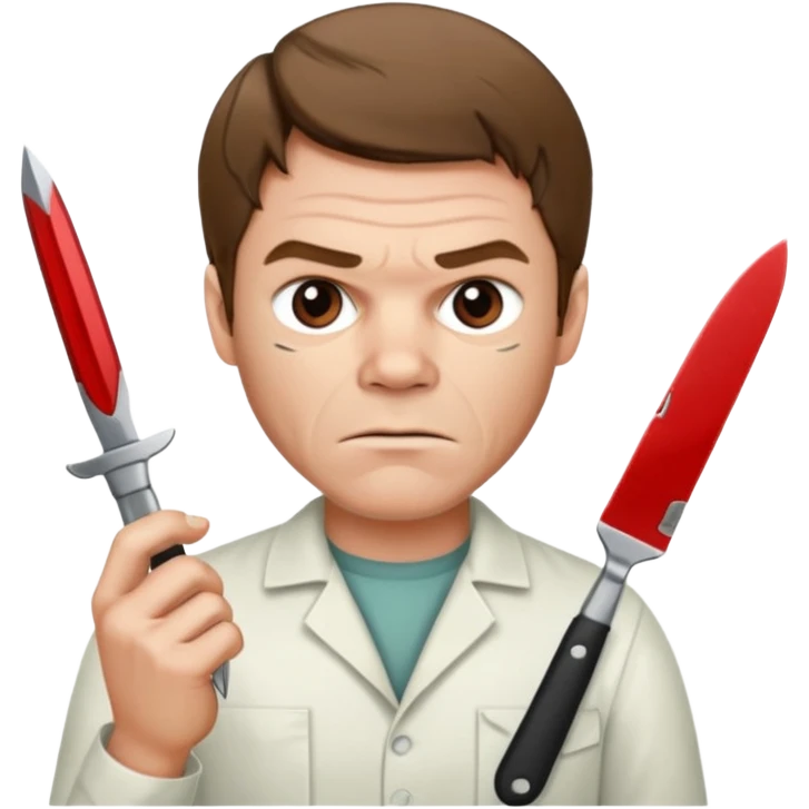 dexter Morgan with scalpel knife emoji