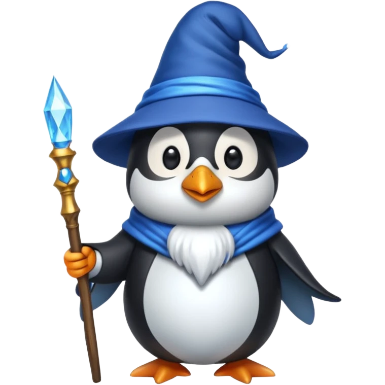 Penguin Wizard emoji