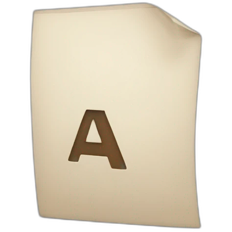 the letter “A” emoji