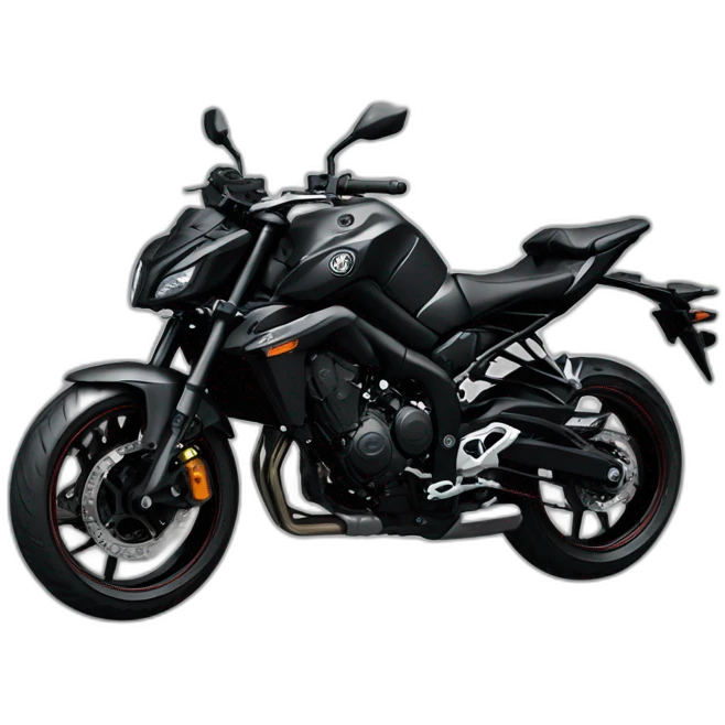 Yamaha mt15 bike black emoji