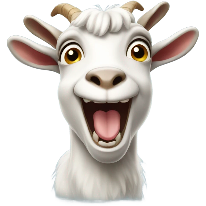 Laughing goat emoji