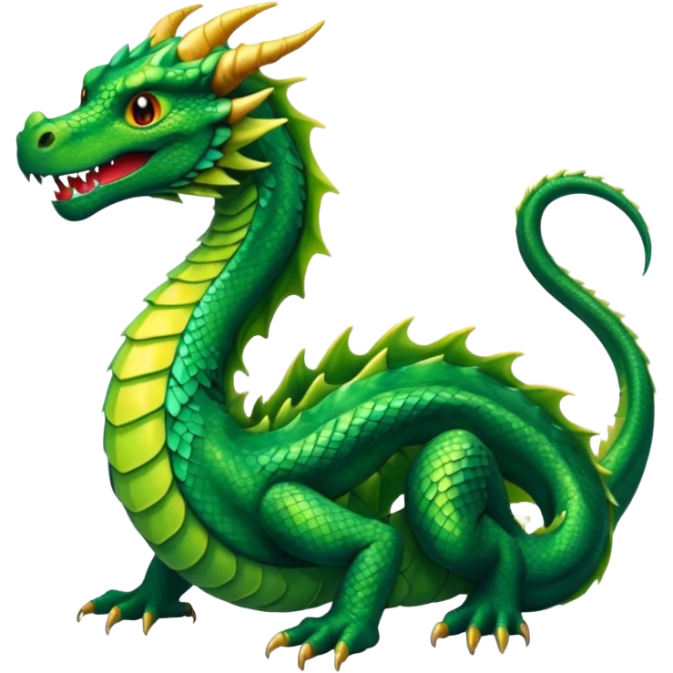 a green dragon emoji