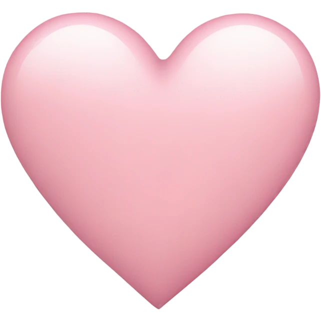 light pink heart  emoji